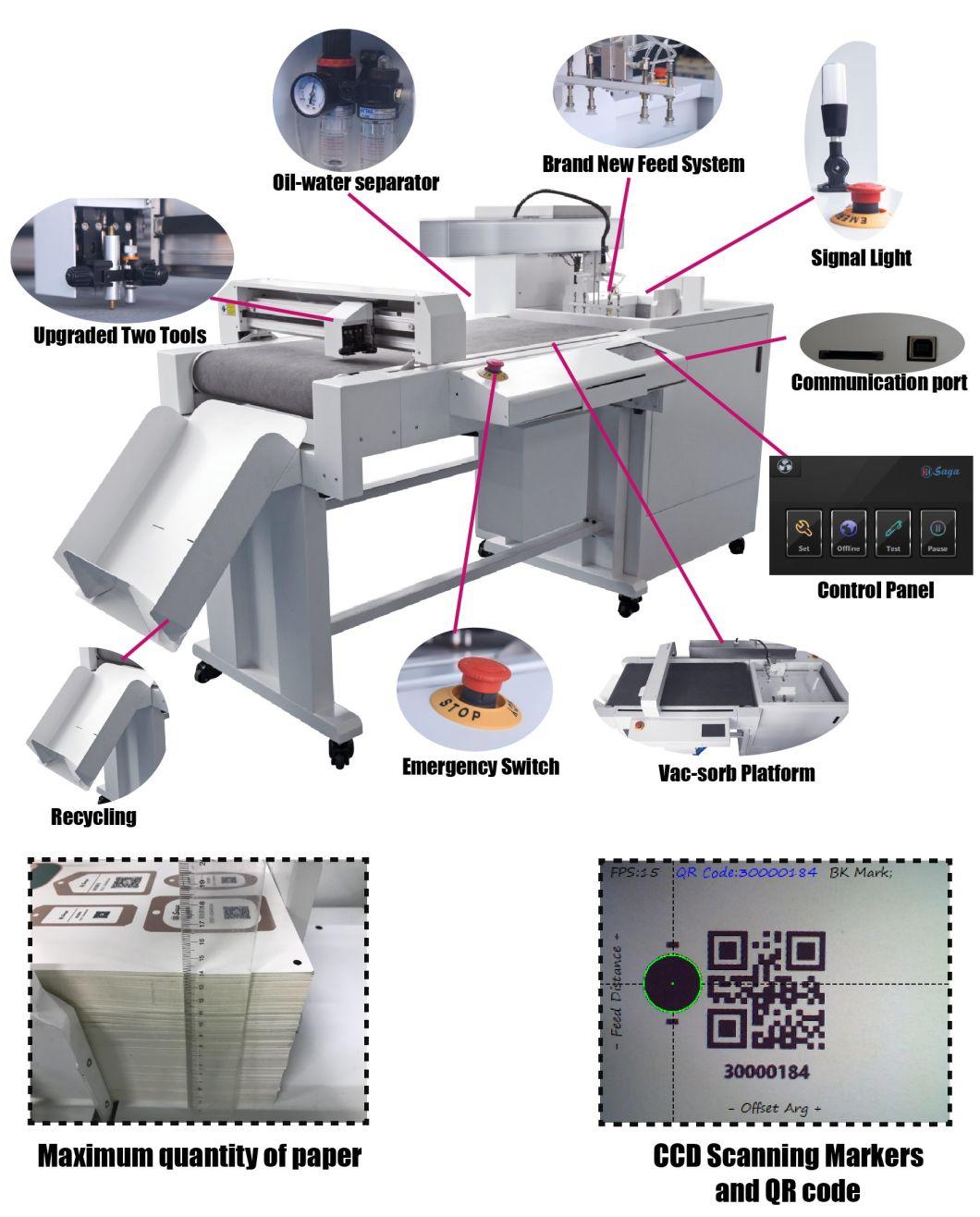 New Feeding Kiss Cut Film Contour Durable Sample Film CAD Precise High-Speed Auto for Box Cutting and Creasing Die Cutter Plotter