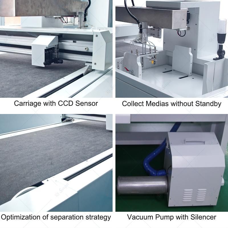 CCD Camera Auto Feeding Sheet Die Cutter Flatbed Cutting and Creasing.