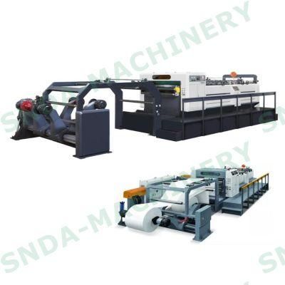 Rotary Blade Two Roll Automatic Paper Sheeting Machine China Manufacturer