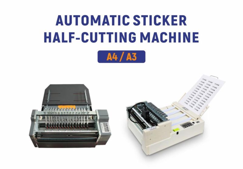 A3 A4 Sheet Desktop Auto Label Cutter CCD Camera Auto Feeding Contour Vinyl Label Cutting Machine