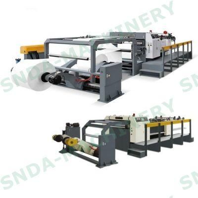 Rotary Blade Two Roll Roll Paper Sheet Cutting Machine China Factory