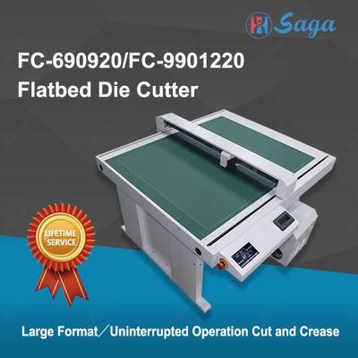 Saga New Automatic Self-Adhesive Auto-Positioning CCD Camera Half-Cut Flatbed Cutter (FC690920)
