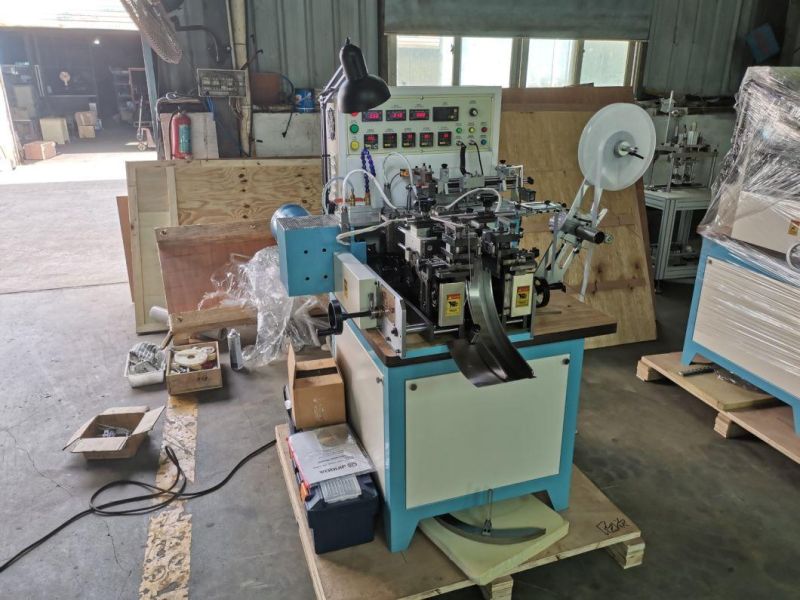 (JZ-2817) Printed Fabric Label Cutting and Folding Machine with Hot and Cold Cutting knives