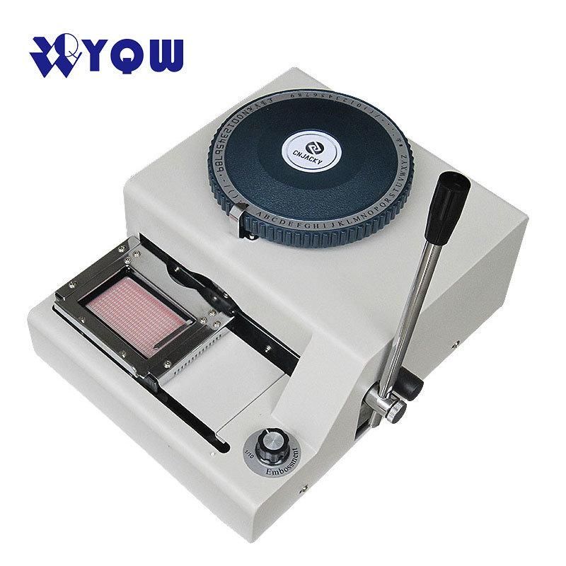 PVC Card Embossing Machine 68 70 72 Character Plastic Card Plate Number Embosser