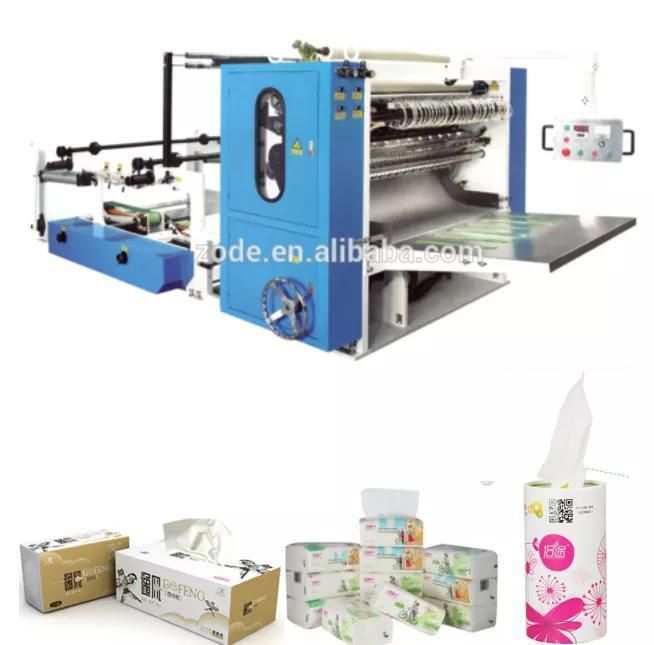 High Production Full Automatic Making Equipment for Box Facial Tissue Paper Sealing Packing Machine