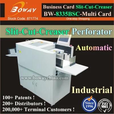 Full Automatic A3 A4 Paper Namecard Cutting Slitting Creasing Perforating Machine Multi Business Name Card Cutter
