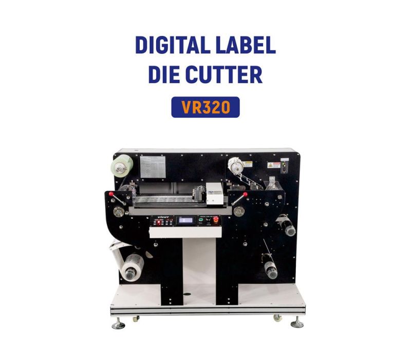 Roll to Roll Label Cutter/ Rewinder Label Sticker Cutting Machine