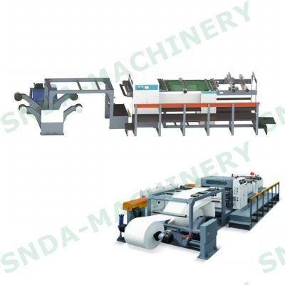 Rotary Blade Two Roll Paper Roll Sheeting Machine China Manufacturer