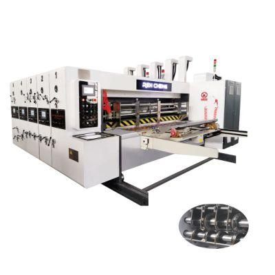 Automatic Flexo Carton Box Two Colors Printer Slotter Rotary Die Cutter with Stacker Machine
