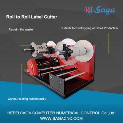 High Speed Label Roll to Roll Die Contour Cutter for Silver Metallic/Label/Sticker