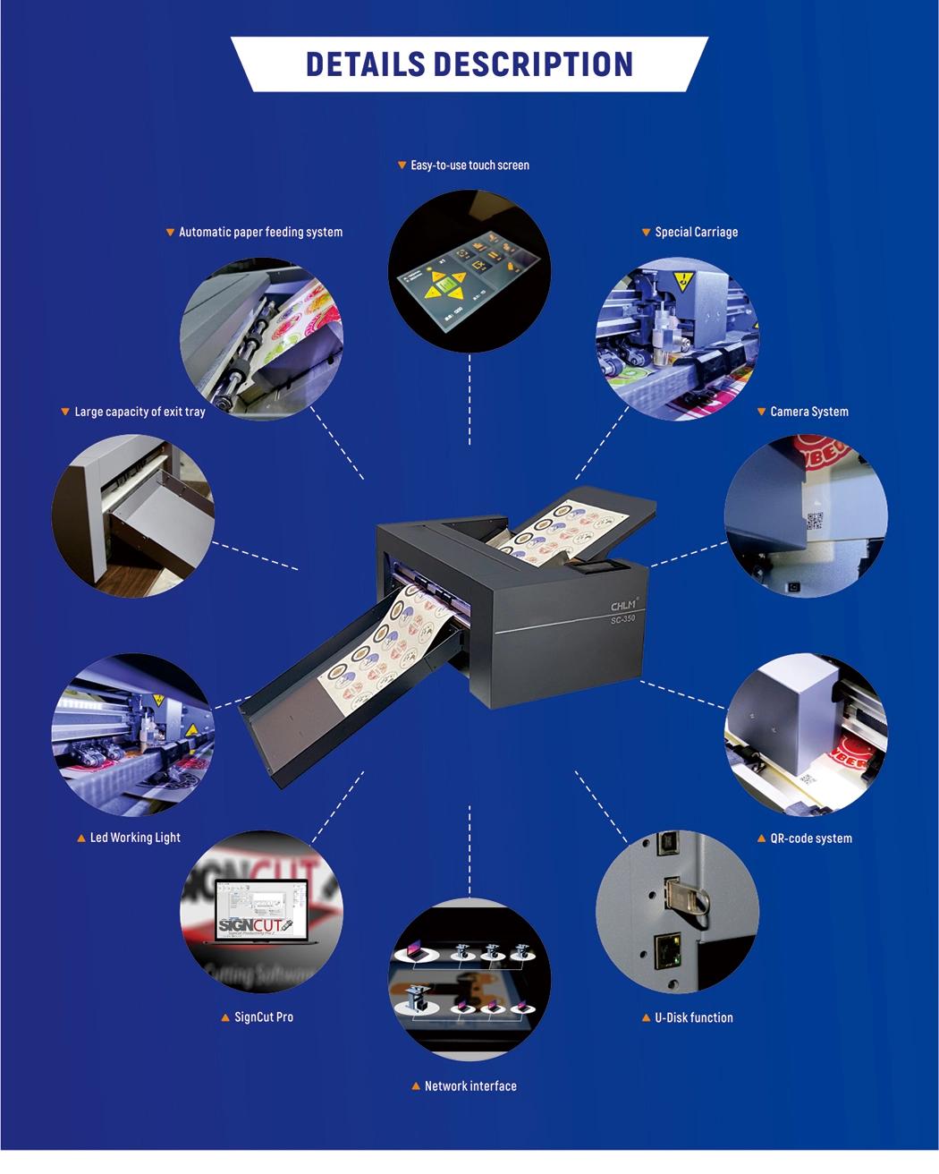 Vulcan Sc-350 Digital Automatic Sheet Contour Label Cutting Machine