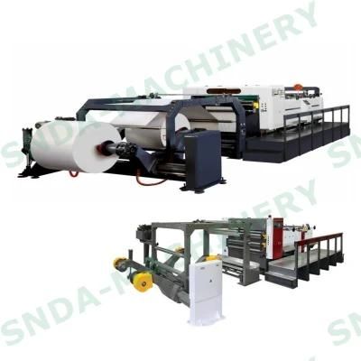 Rotary Blade Two Roll Paper Reel Sheet Cutting Machine China Factory