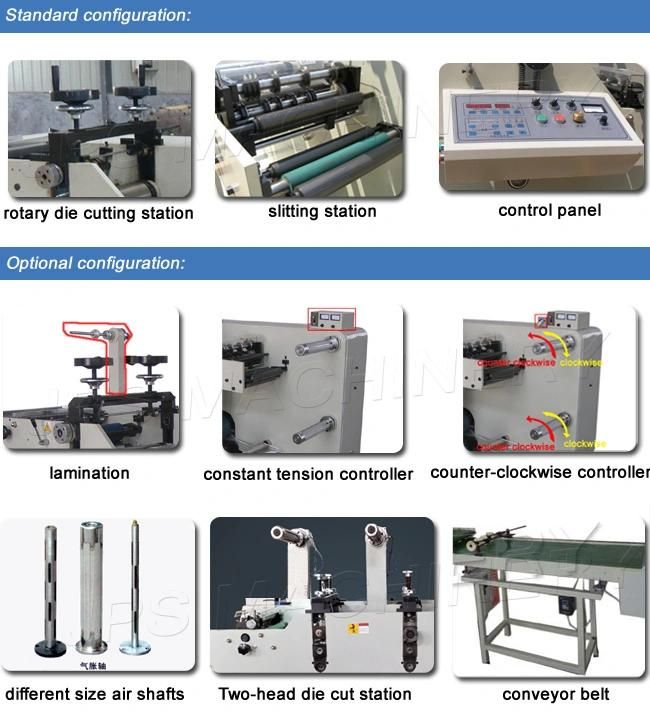 Automatic/Auto Slitting Die Cutting Machinery Function for Label Tape