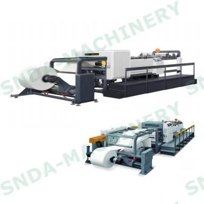 Rotary Blade Two Roll Duplex Paper Reel to Sheet Cutting Machine China Manufacturer