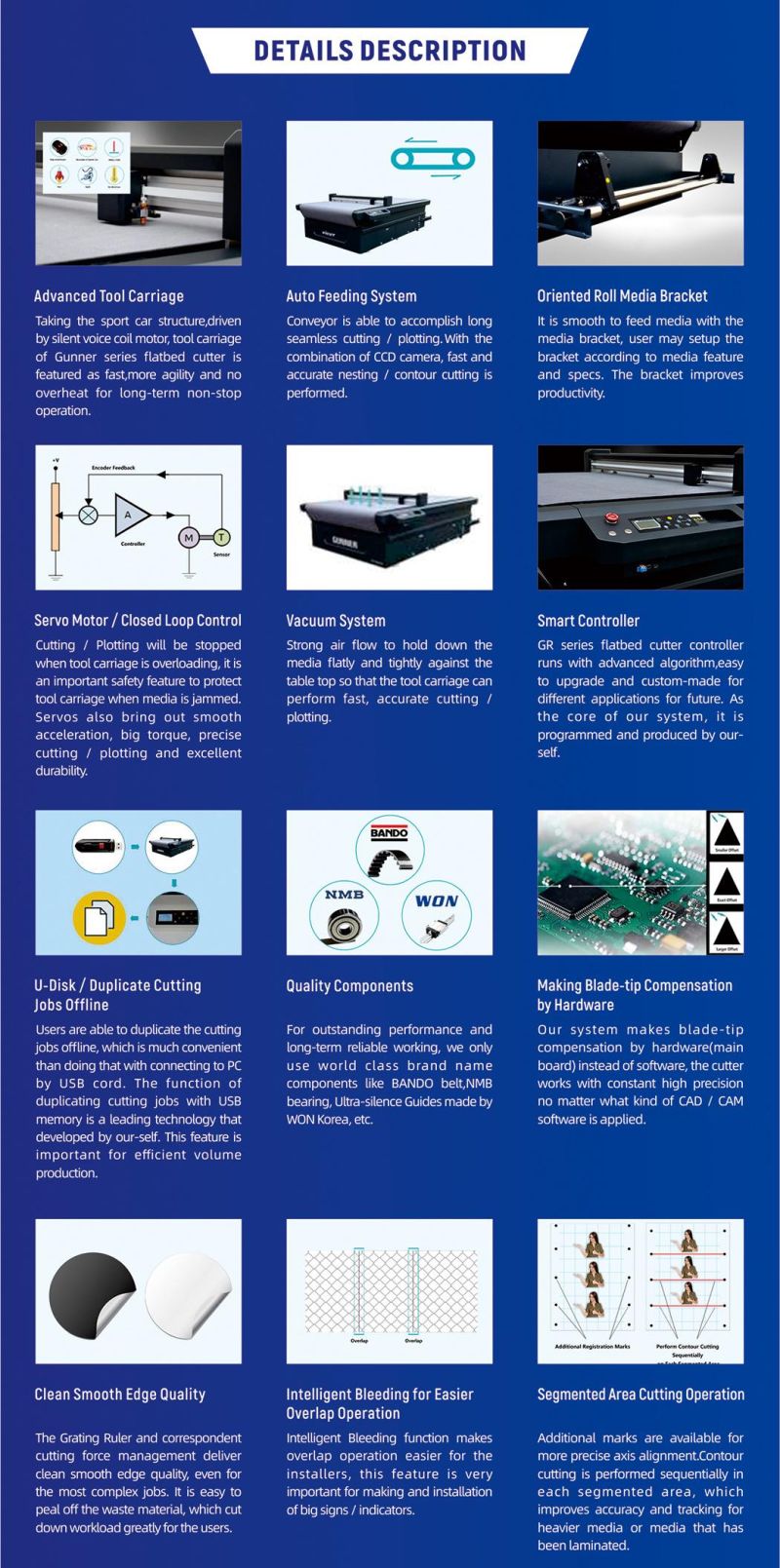 Automatic Graph Plotter Vinyl Cutter Flatbed Sticker Cutting Plotter Machine