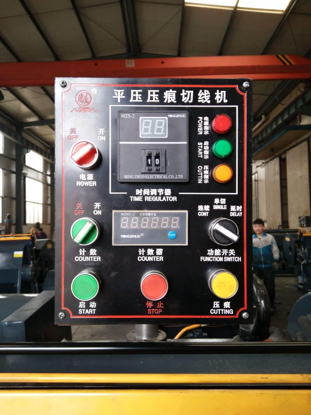 Canghai High Quality Ml 750/950/1100/1200/1300/1500/1600 Manual Punch Platen Creassing and Die-Cutting Machine