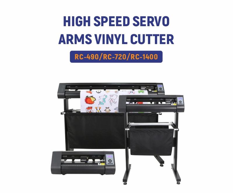 Cutting Vinyl Sticker Plotter 1400mm Car Sticker Printing and Cutting Machine Adhesive Plotter RC-1400