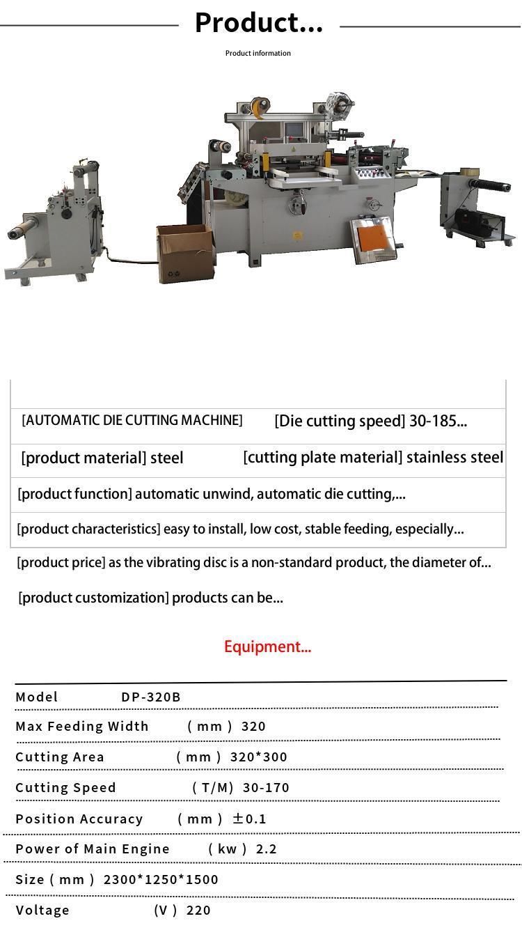 Automatic Die Cutting Machine for Label