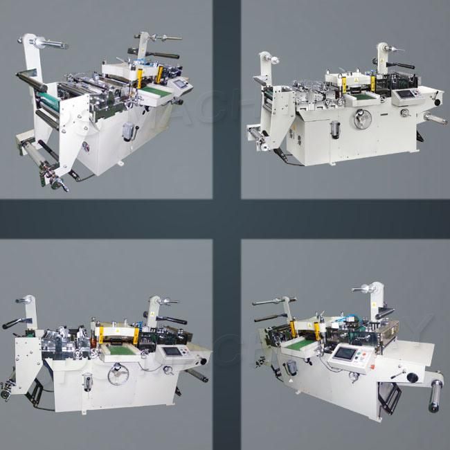 Fast Speed Flat Bed Type Die Cutter with Sheeting Function for Self-Adhesive Label, Foam Sticker, Film Roll