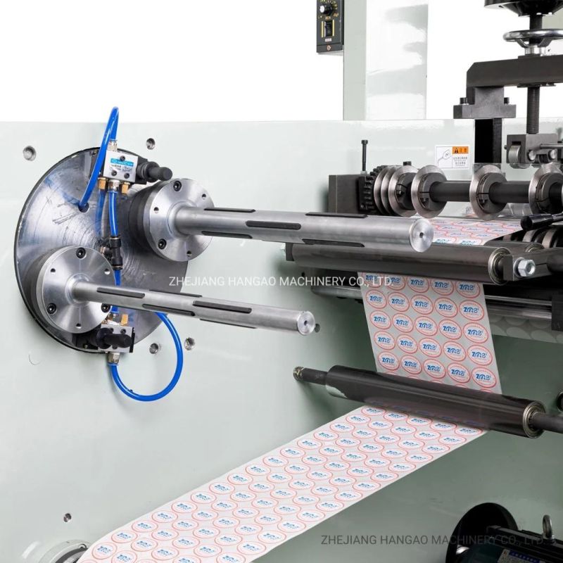 Self-Adhesive Paper Label Rotary Die Cutting with Slitting