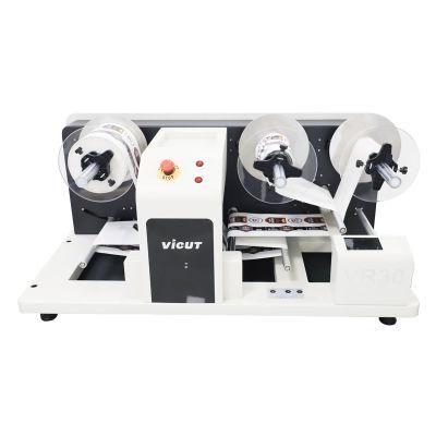Vicut 960mm/S Automatic Adhesive Roll Label Cutter Roll to Roll Label Die Cutting Machine Rotary Label Sticker Cutting Machine Vr30