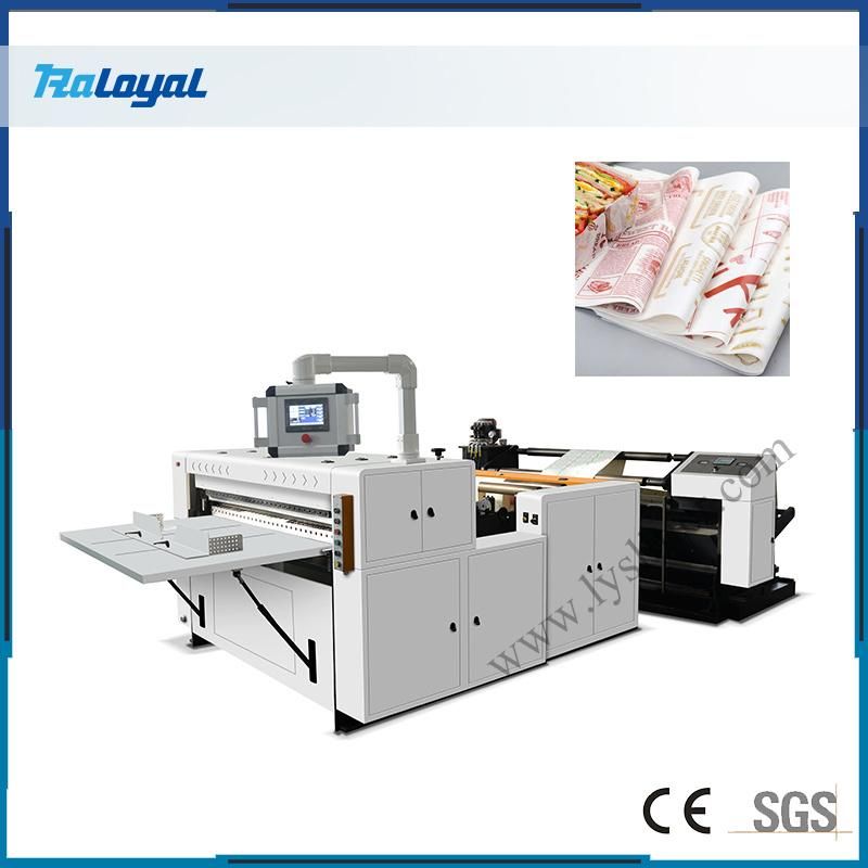 European Standard Automatic Sandwich Humberger Wrapping Packaging Paper Sheeting Machine