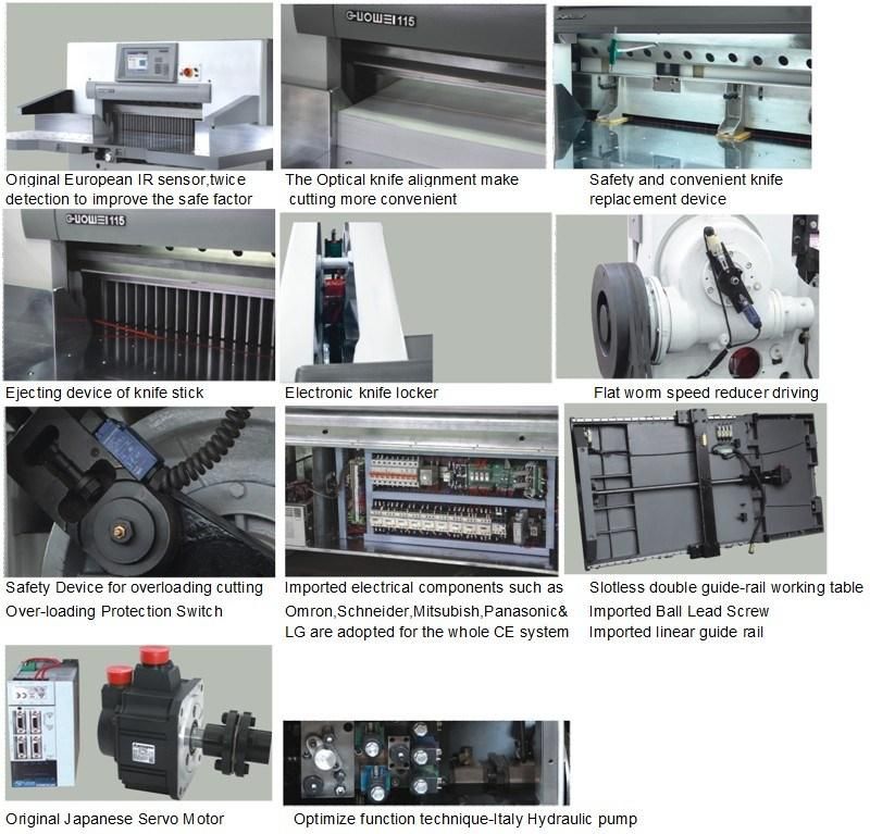 High Speed Computerized Paper Cutter/Guillotine/Paper Cutting Machine (115F+)