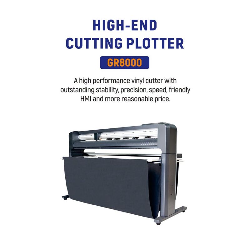 Automatic Contour Vinyl Cutting Plotter Cutter Plotter Machine with Servo Motor Gr8000-140