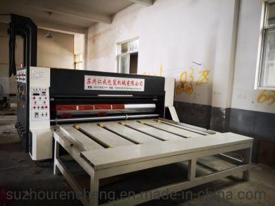 China 2 Colors Corrugated Packing Box Inkjet Printer Slotter Machine