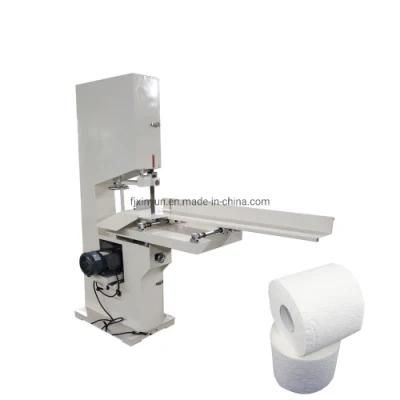 Manual Kitchen Towel Paper Toilet Paper Band Saw Cutting Machine