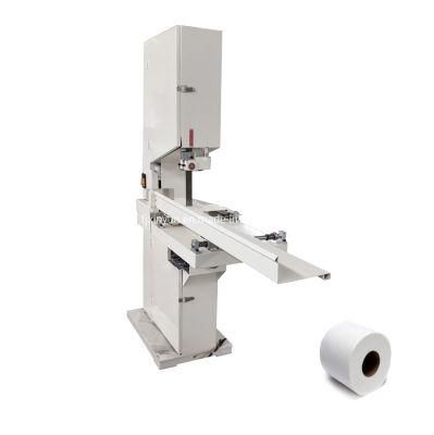 Semi Automatic Small Toilet Paper Roll Band Saw Cutting Machine