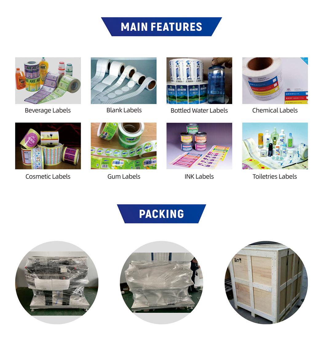 Automatic Adhesive Label Sticker PP Film Roll to Roll Rotary Die Cutter Die-Cutting Machine Vr320