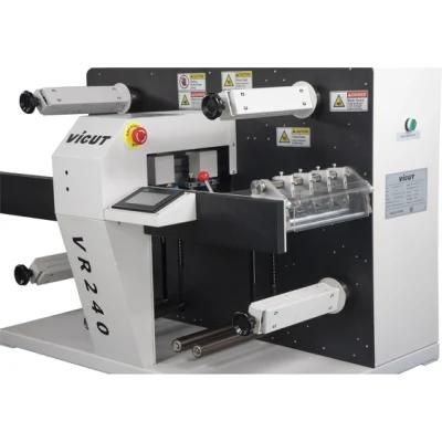 China Automatic Label Sticker Roll Die Cutting Machine Price Vr240