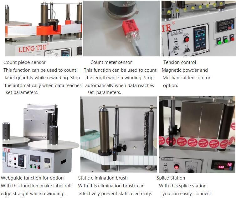 Roll Label Rewinding Machine with Label Counter