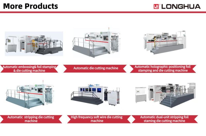 Longhua Brand Leading Quality Automatic Stripping Embossing Emboss Die Cutting Cutter Machine
