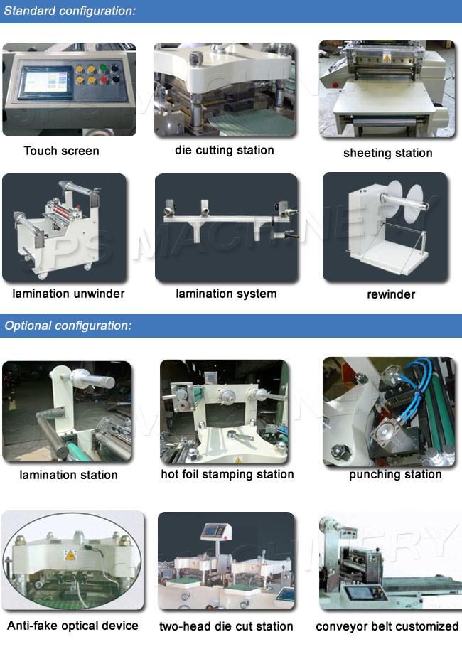 Auto Flatbed Die Cutting Machine for Laser Anti-False Film and Solar Adhesive Film Sticker Roll