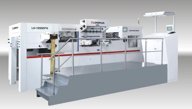 1050 Size Paper Longhua Brand Automatic Foil Hot Press Stamping & Embossing Emboss & Die Cutting & Creasing Machine