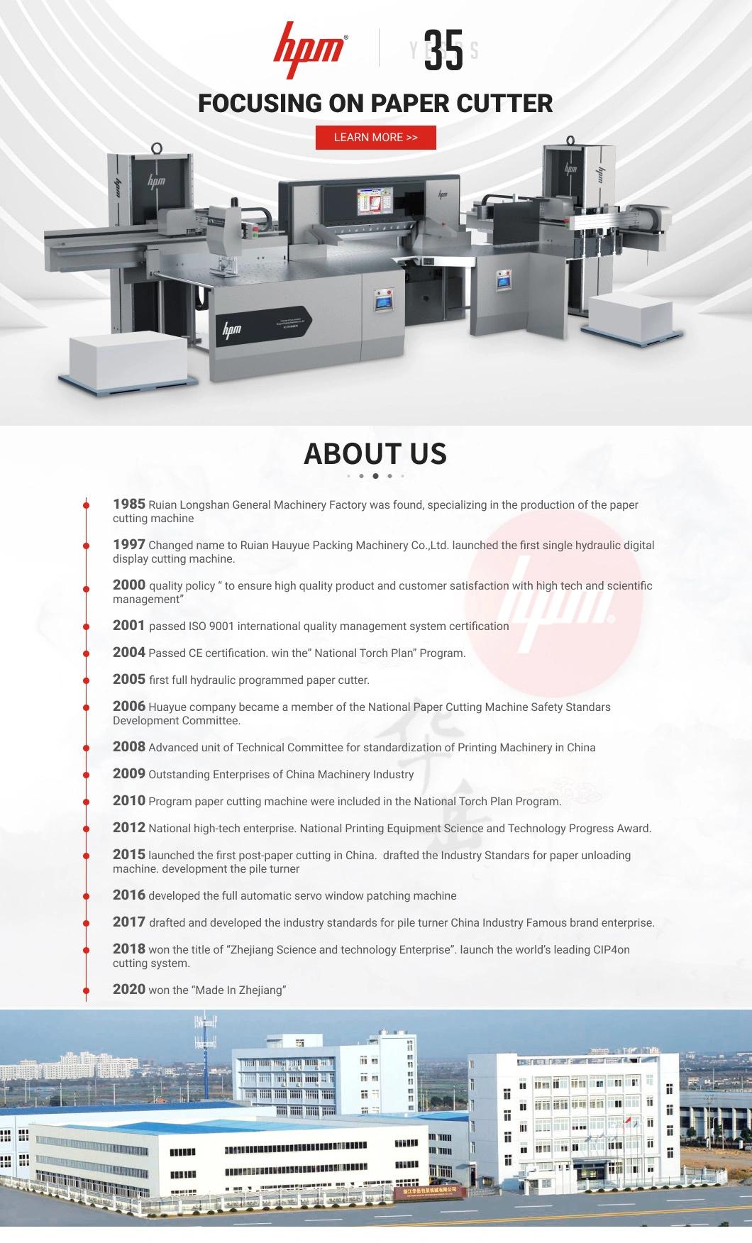 Paper Cutter with Full Automatic Program Control