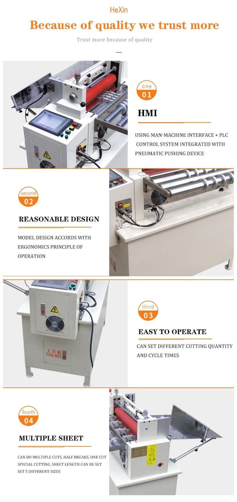 PLC Control High Speed Mini Sticker Cutting Machine