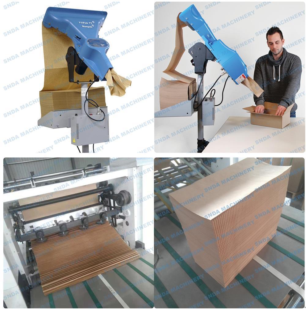 Fanfold Kraft Paper Perforating and Stacking Machine