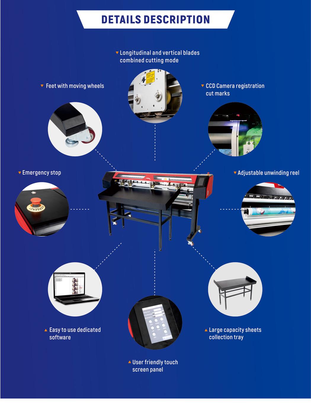 Vicut TM160 Paper Xy Trimmer Servo Drives Rotary Paper Trimmer Cutting Machine