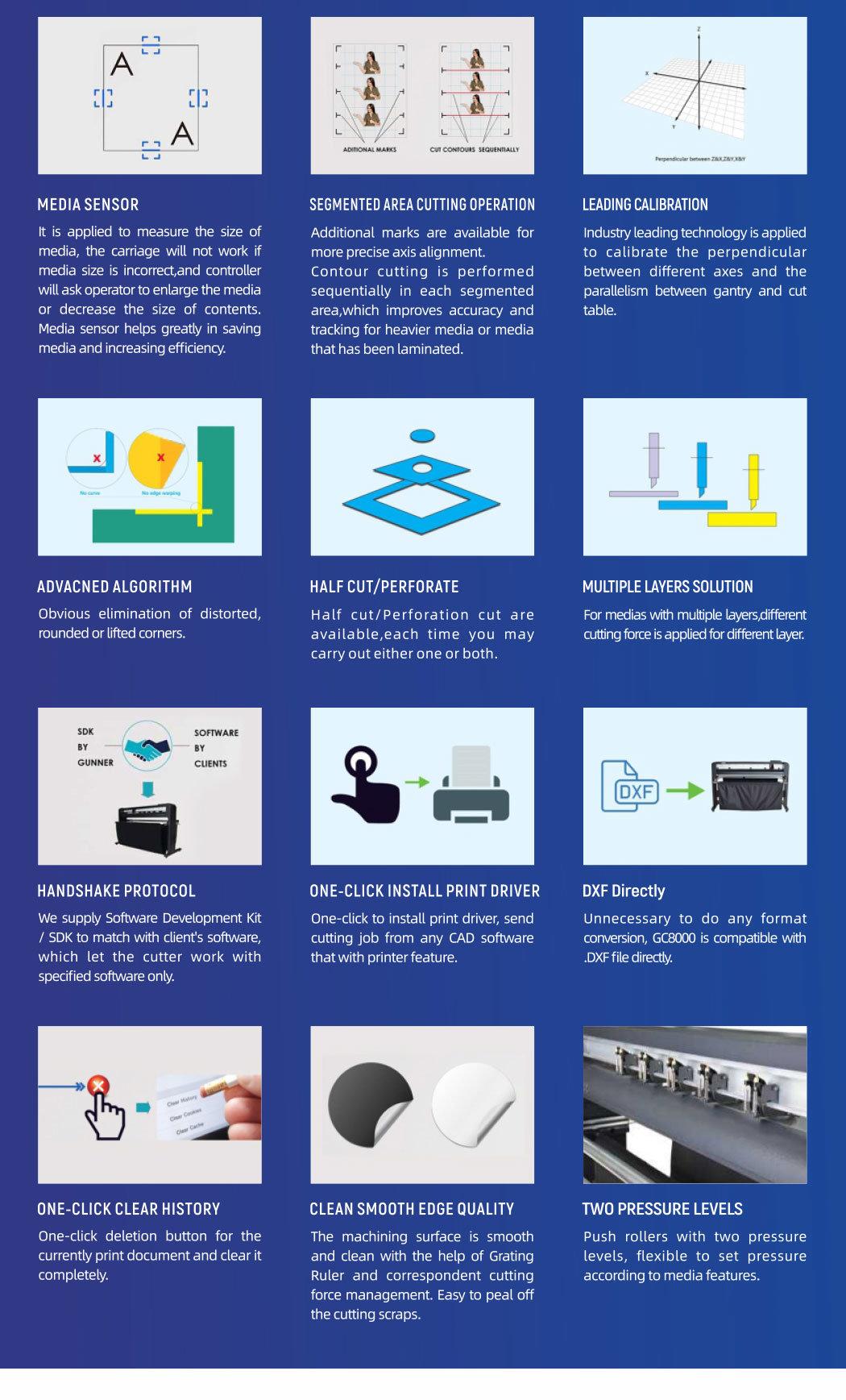 Vinyl Cutter Machine Graph Film Plotter Ppf/Diamond Grade Reflective Film Cutting Machine