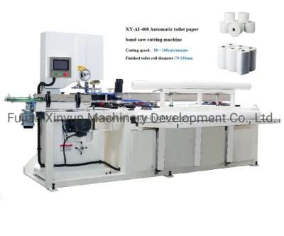 Full Automatic Small Toilet Paper Roll Band Saw Cutting Machine