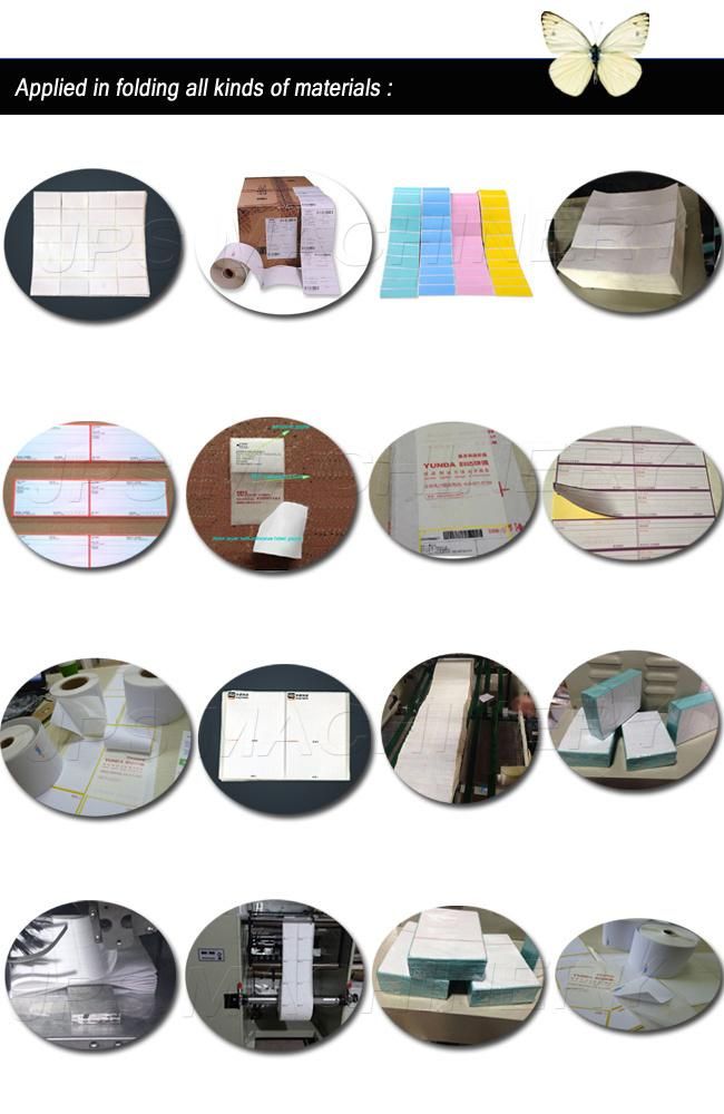 Fan Folder Slitter Machine for Thermal Paper, Label Sticker, Ticket Roll