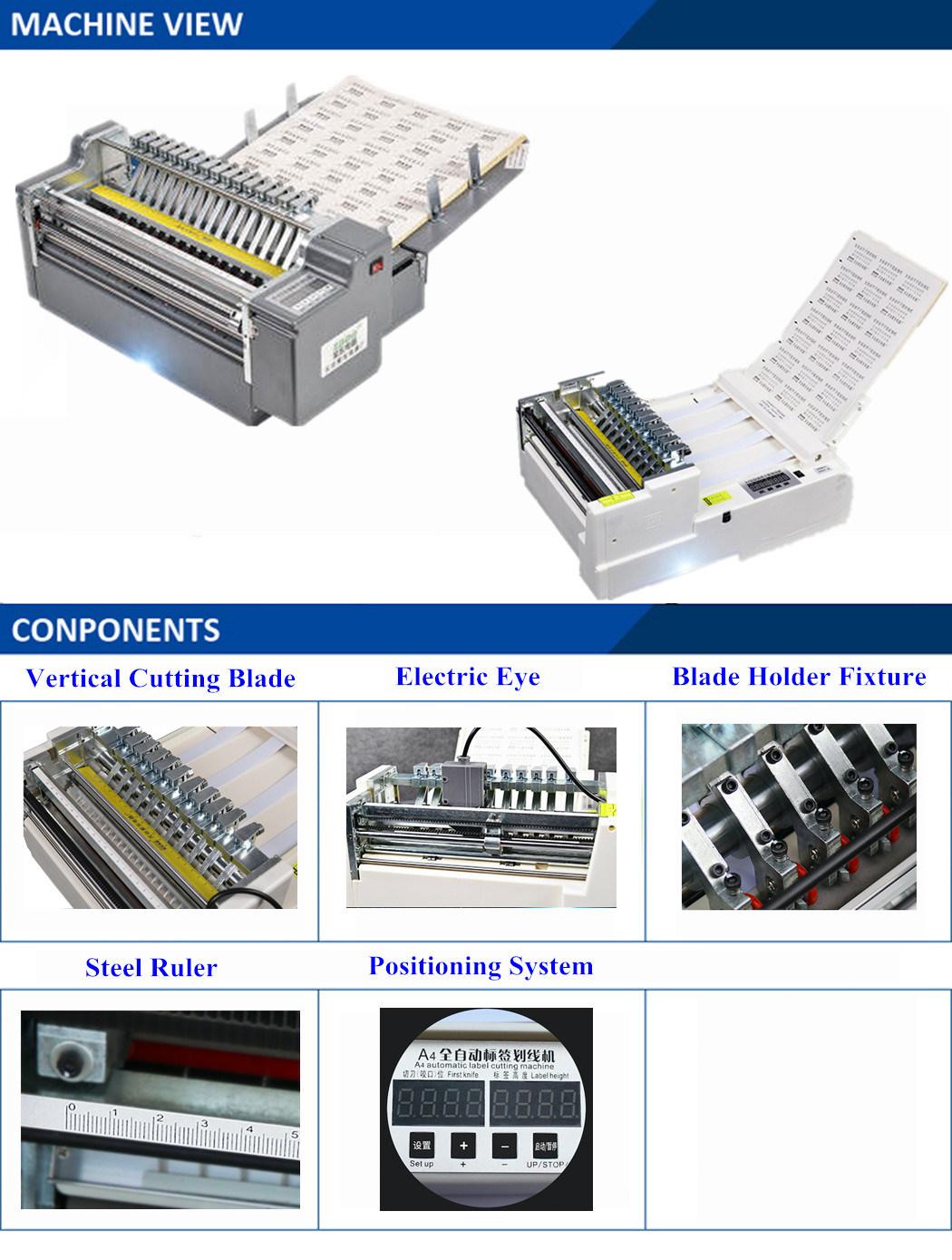 A3 Size Automatic Adhesive Sticker Label Slitting Machine