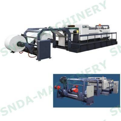 Rotary Blade Two Roll Paper Reel to Sheet Sheeting Machine China Manufacturer