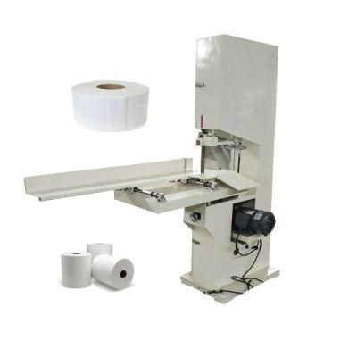 Semi Automatic Toilet Paper Jumbo Roll Band Saw Cutting Machine