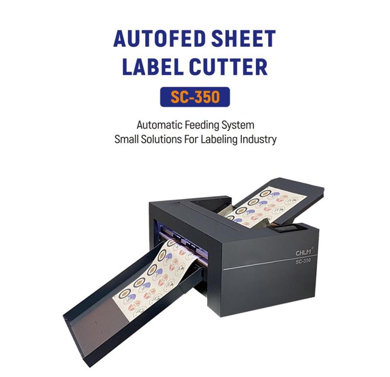 Vulcan Sc-350 Digital Servo Motor Auto Feeding Sheet Label Cutter for Label Cutting