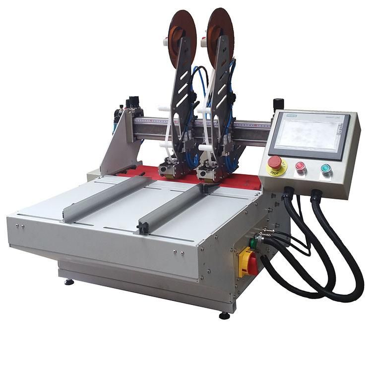Double Sided Foam Tape Applicator Machine for Paper Box/Tape Automatic Cut with PLC Tape Applicator Machine