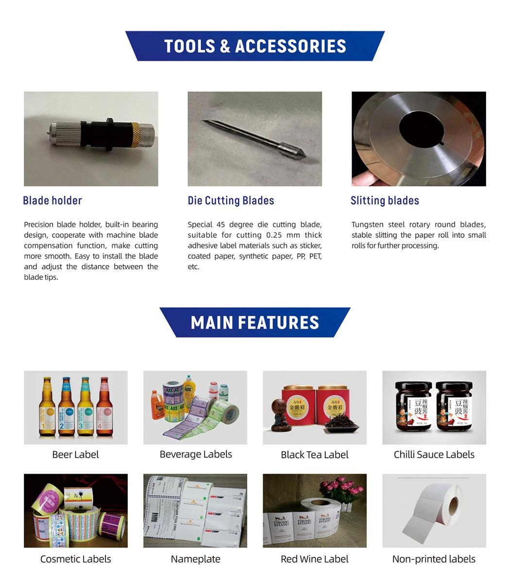 Max 240mm Roll Width/8m/Min Die Cutting Speed/330 Micron Thickness/Work Synchronized Online with Desktop Printer